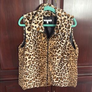 Leopard Faux Fur Vest